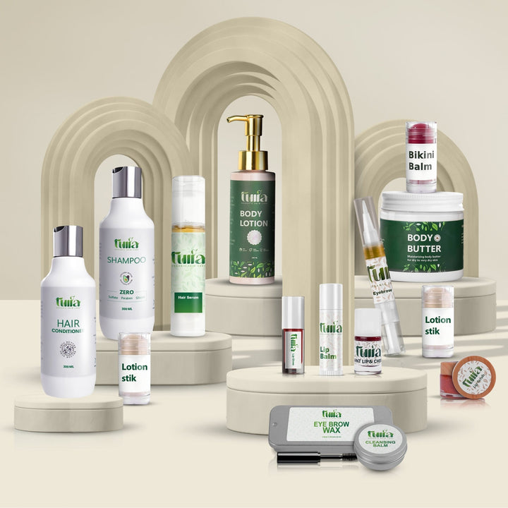 Full Care Glam Kit - 15 in 1 Self - Care Set | Skin • Hair • Lips • Brows - Tulia Natural Cosmatics
