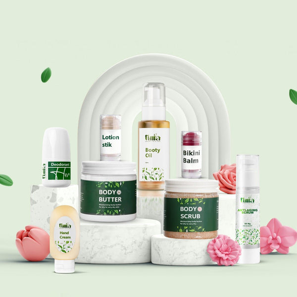 Silk & Shine Essentials - 8 Piece Luxe Body Care Set for Smooth, Radiant Skin - Tulia Natural Cosmatics
